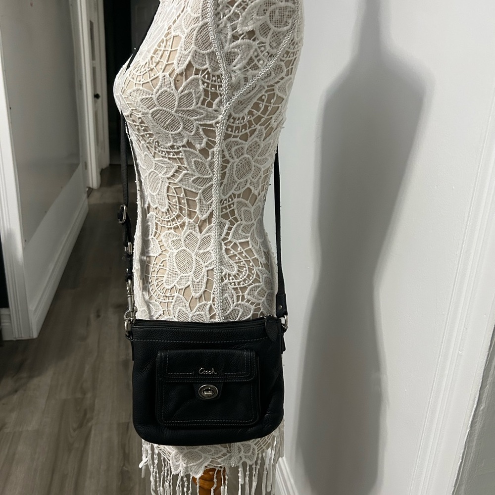 Coach Black Leather Crossbody Bag